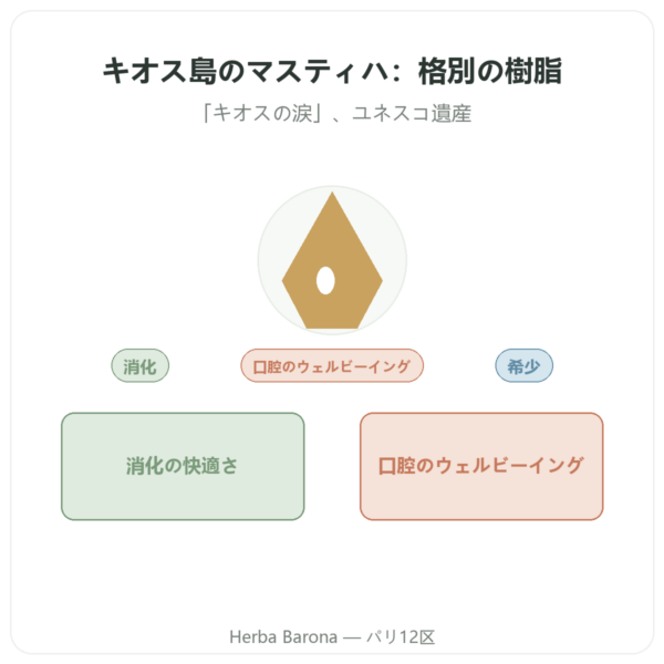 キオス島のマスティハ 10 g presentation Paris Herba Barona