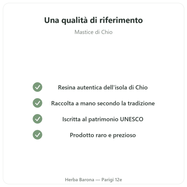 Mastice dell'isola di Chio 10 g qualità Paris Herba Barona