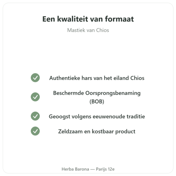 Mastiek van het Eiland Chios – 20g kwaliteit Paris Herba Barona