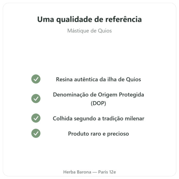 Mastique da Ilha de Chios – 20g qualidade Paris Herba Barona