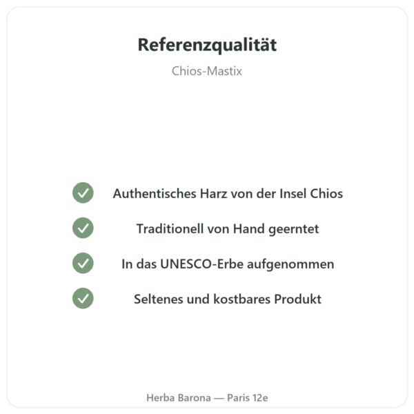 Mastix aus Chios – 10 g Qualität Paris Herba Barona