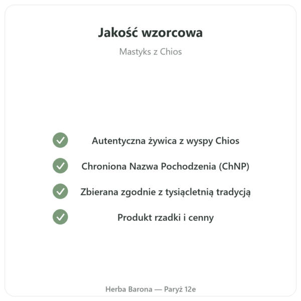 Mastyks z Wyspy Chios – 20 g jakość Paris Herba Barona