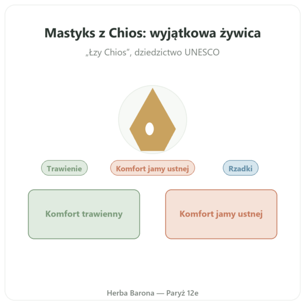 Mastyks z Wyspy Chios 10 g prezentacja Paris Herba Barona