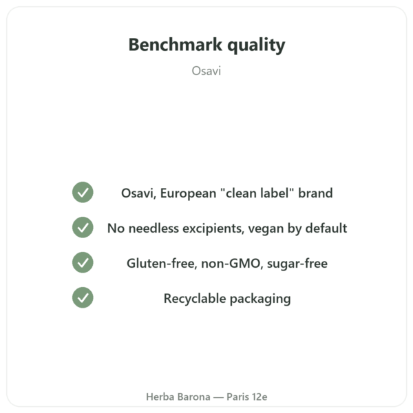 Melatonin 1mg + Passionflower Spray Blackcurrant – Osavi – 25 ml quality Paris Herba Barona