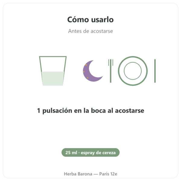 Melatonina 1mg + Pasiflora Spray Cereza – Osavi – 25 ml modo de empleo y dosis Paris Herba Barona