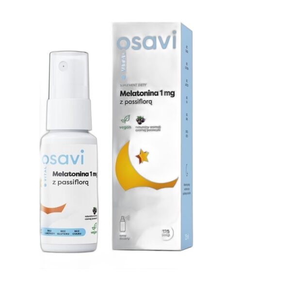 Osavi Melatonine Passiflore Spray Cassis 1mg 25ml Paris Herba Barona