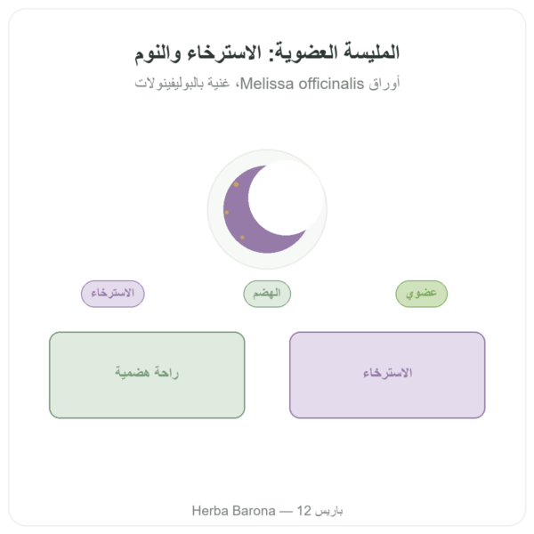 بلسم الليمون العضوي Mélisse bio – 60 كبسولة – Dynveo عرض المنتج Paris Herba Barona