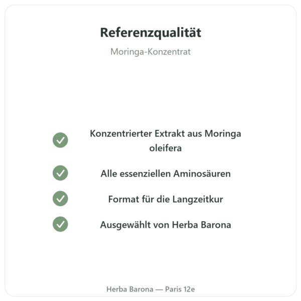 Moringa konzentriert 300 mg – 200 Kapseln Qualität Paris Herba Barona