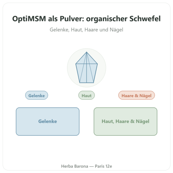 MSM Pulver OptiMSM® rein 250 g – Dynveo Vorstellung Paris Herba Barona