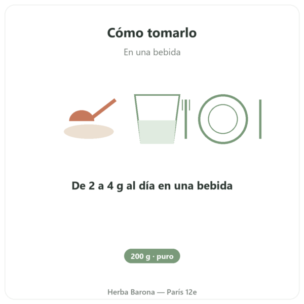 Myo-Inositol en polvo – Dynveo – 200 g modo de empleo y dosis Paris Herba Barona