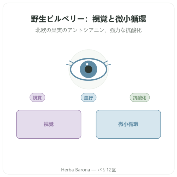 野生ビルベリーエキス – Dynveo – 60カプセル presentation Paris Herba Barona