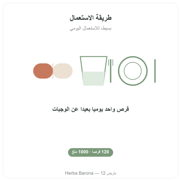 NAC (إن-أسيتيل سيستئين) 1000 ملغ – 120 قرصًا – Now Foods طريقة الاستعمال والجرعة Paris Herba Barona