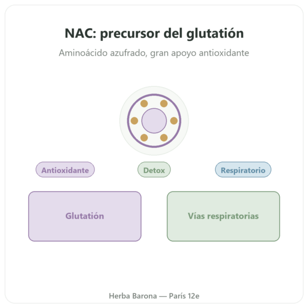 NAC (N-Acetilcisteína) 1000 mg – 120 Comprimidos – Now Foods presentación Paris Herba Barona