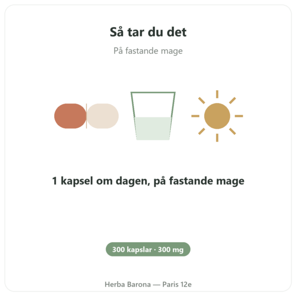 Natrium-R-lipoat 300 mg – Dynveo – 300 Kapslar användning och dosering Paris Herba Barona