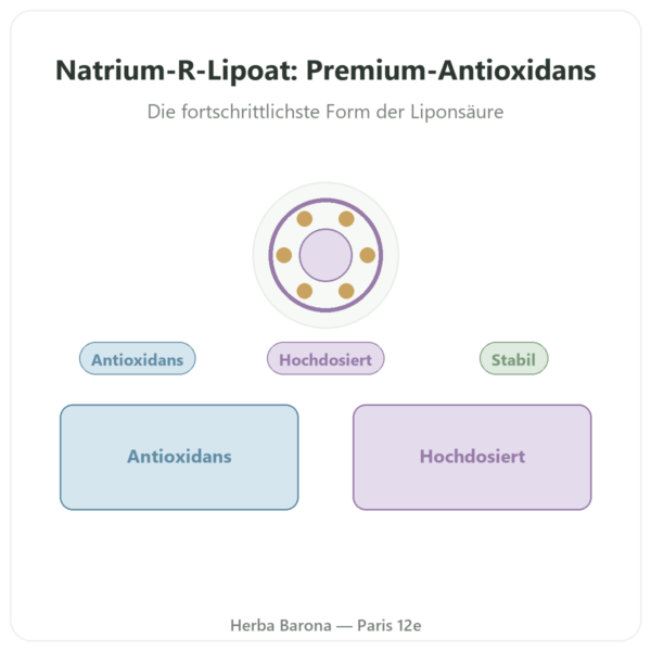 Natrium-R-Liponat Bio-Enhanced® – Dynveo – 300 mg – 60 Kapseln Vorstellung Paris Herba Barona