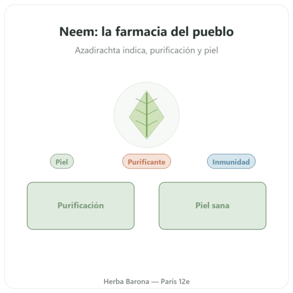 Neem – Ayur-vana – 60 Cápsulas presentación Paris Herba Barona