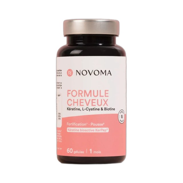 Formule Cheveux – Novoma – 60 gélules – Kératine KerPep® & Biotine