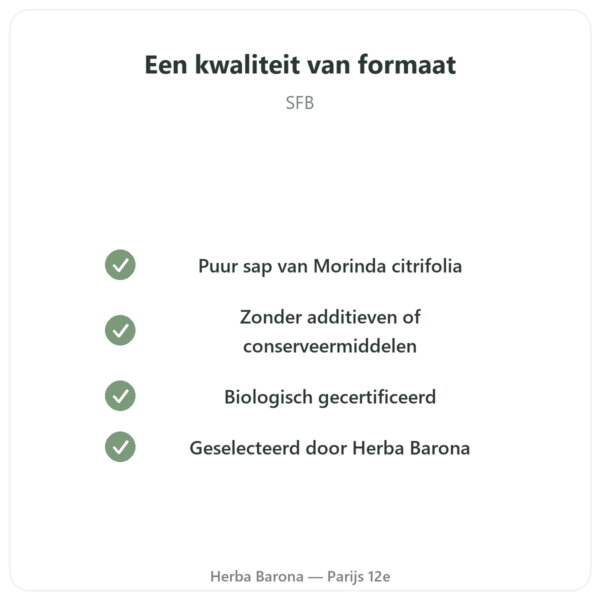 Hawaiiaans Noni-sap Bio – SFB – 500 ml kwaliteit Paris Herba Barona