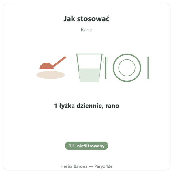 Olej z czarnuszki 1L Krauterland w Paryżu sposób użycia i dawkowanie Paris Herba Barona
