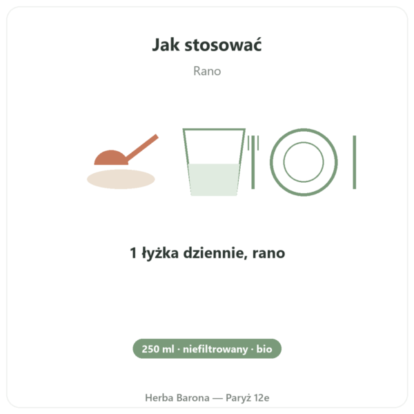 Olej z czarnuszki BIO niefiltrowany 250 ml – Krauterland sposób użycia i dawkowanie Paris Herba Barona