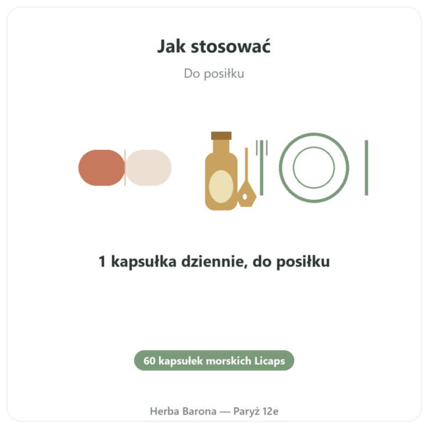 Olej z Kryla czysty superba Boost™ 60 kapsułek DYNVEO sposób użycia i dawkowanie Paris Herba Barona