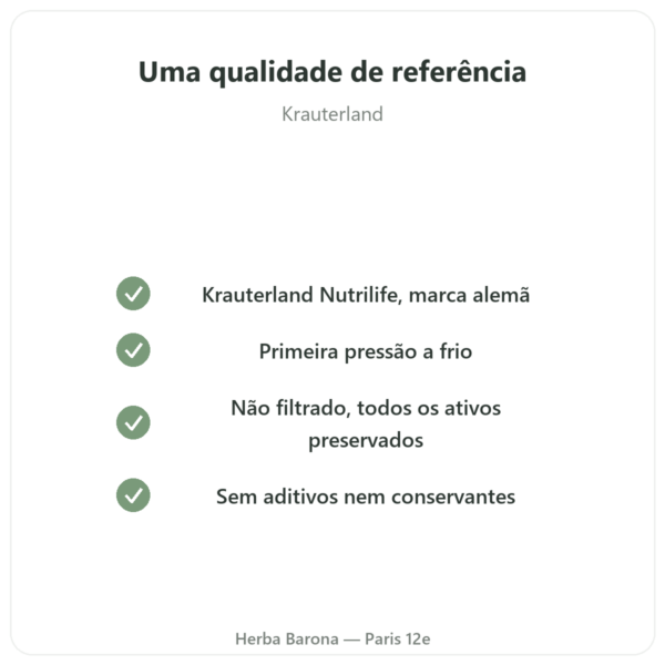 Óleo de Nigela (Cominho Preto) Não Filtrado 1L Krauterland – Comprar qualidade Paris Herba Barona