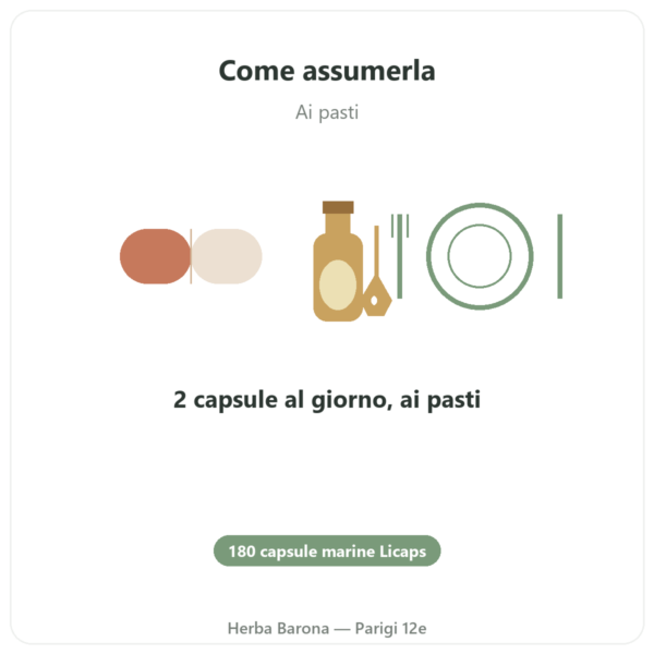 Olio di Krill Dynveo 180 capsule Qualità Superba Boost modo d'uso e dosaggio Paris Herba Barona
