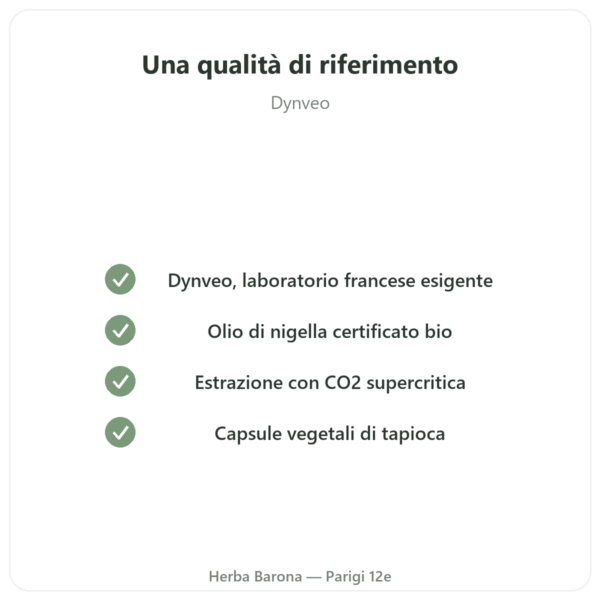 Olio di Nigella (cumino nero) – Dynveo – 60 capsule qualità Paris Herba Barona