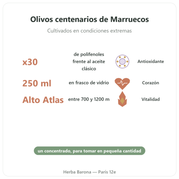 Olivie Plus 30x – Aceite Puro en Frasco de Vidrio 250 ml beneficios y datos clave Paris Herba Barona