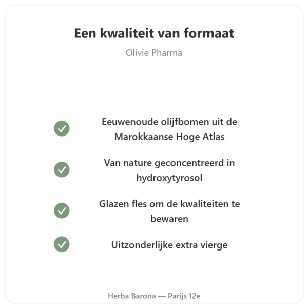Olivie Plus 30x zuivere olijfolie glas 250 ml – glazen fles kwaliteit Paris Herba Barona