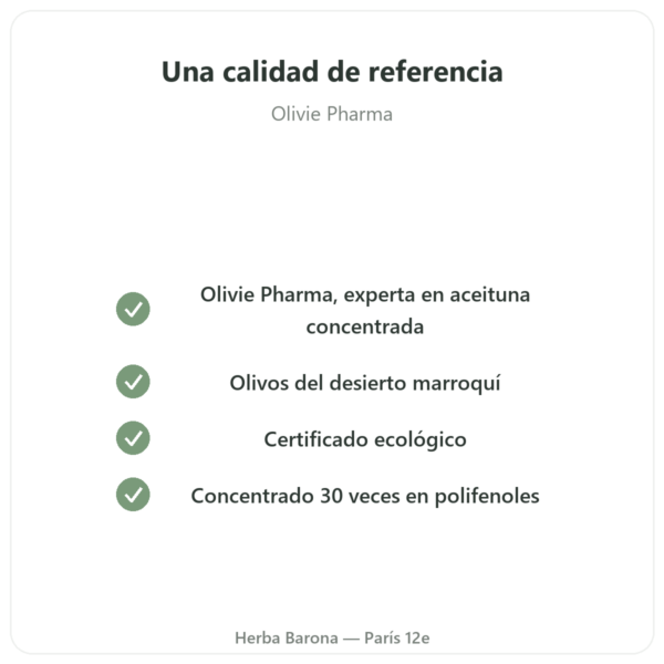 Olivie Riche / Olivie Force Bio – 100 Cápsulas – Olivie Pharma calidad Paris Herba Barona
