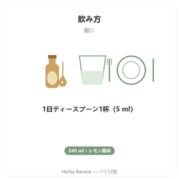 リキッドオメガ3 LYSI レモン アイスランド 240ml directions and dosage Paris Herba Barona
