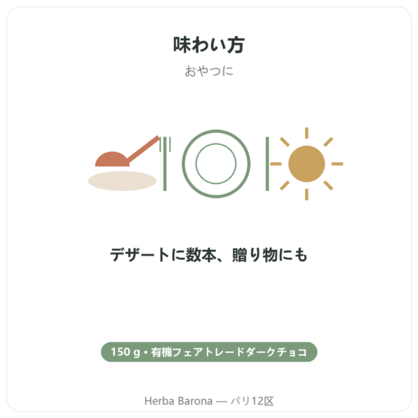 オランジェット ビオ ダークチョコレート Saldac El Inti 150 g directions and dosage Paris Herba Barona