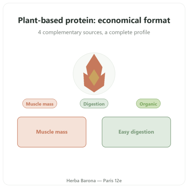 Organic Plant Protein - Dynveo - 1 kg presentation Paris Herba Barona