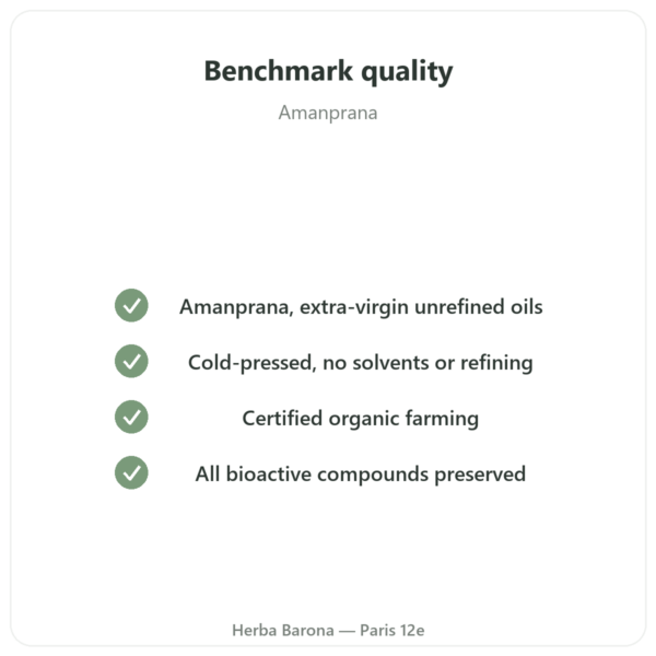 Organic Red Palm Oil – Amanprana – 325ml quality Paris Herba Barona