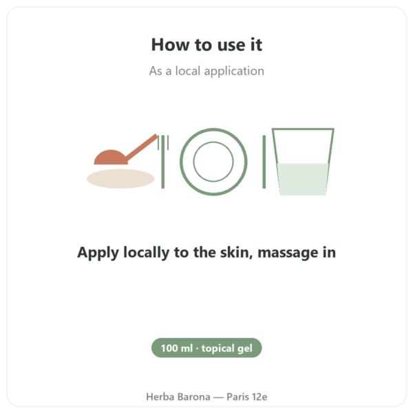 Organic Silicon G5 Gel - 100ml directions and dosage Paris Herba Barona