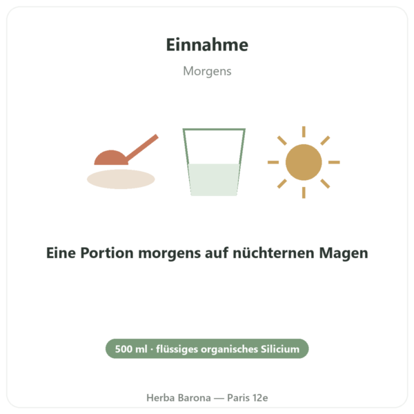 Organisches Silicium G5 – 500 ml Anwendung und Dosierung Paris Herba Barona