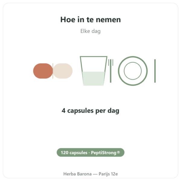 PeptiStrong® – Dynveo – 120 capsules gebruiksaanwijzing en dosering Paris Herba Barona