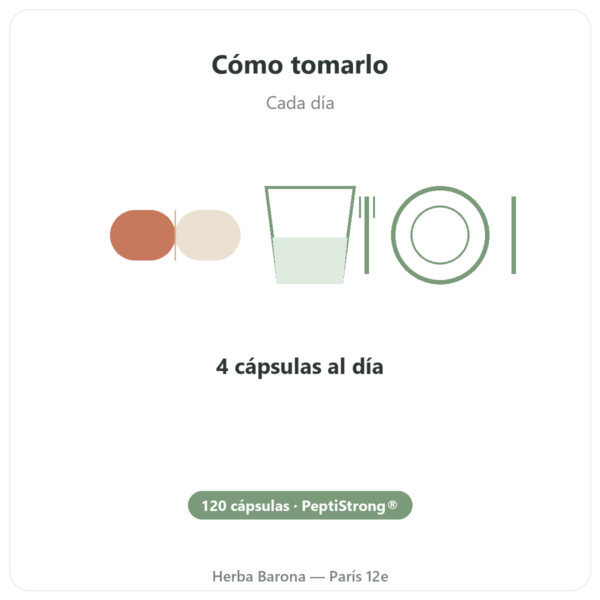 PeptiStrong® – Dynveo – 120 cápsulas modo de empleo y dosis Paris Herba Barona