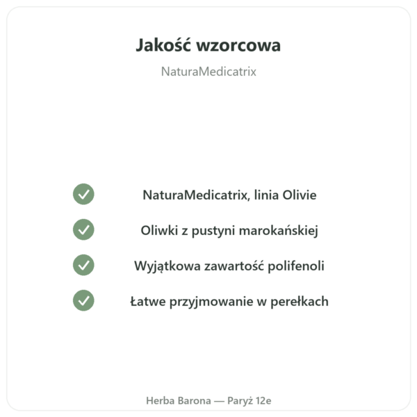 Perles d'Oliviers du Desert NaturaMedicatrix 340g jakość Paris Herba Barona