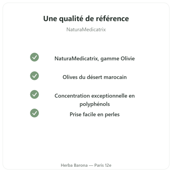Perles d'Oliviers du Désert NaturaMedicatrix 100g qualite garanties Paris Herba Barona