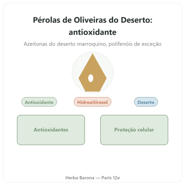 Pérolas de Oliveiras do Deserto NaturaMedicatrix 340g apresentação Paris Herba Barona