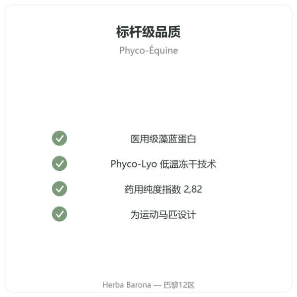 Phyco-Équine 21粒装 – 藻蓝蛋白 马匹运动表现 品质保证 Paris Herba Barona