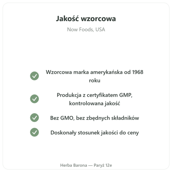 Plant Enzymes 120 Caps Now Foods – enzymy trawienne jakość Paris Herba Barona