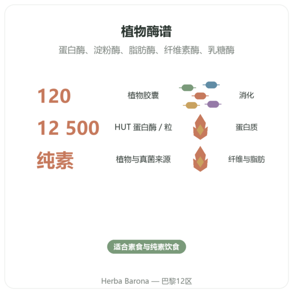 Plant Enzymes 植物消化酶 120 粒 Now Foods 功效与数据 Paris Herba Barona