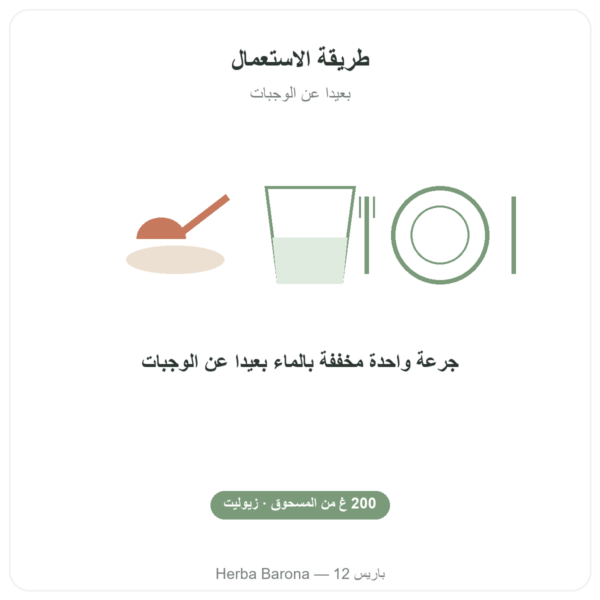 زيوليت Basic Detox بودرة – Panacéo – 200غ Ecoidées طريقة الاستعمال والجرعة Paris Herba Barona