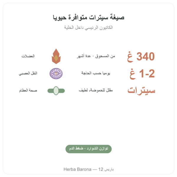 بوتاسيوم سيترات مسحوق – Now Foods – 340 غ الفوائد والمعطيات الرئيسية Paris Herba Barona