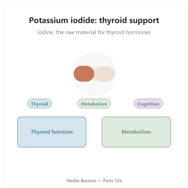 Potassium Iodide - Dynveo - 60 capsules presentation Paris Herba Barona