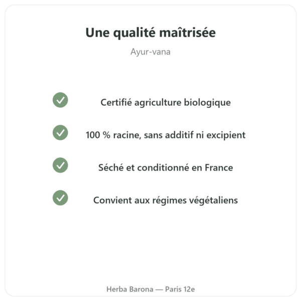 Poudre de curcuma bio 150 g Ayur-vana qualite et garanties Paris Herba Barona