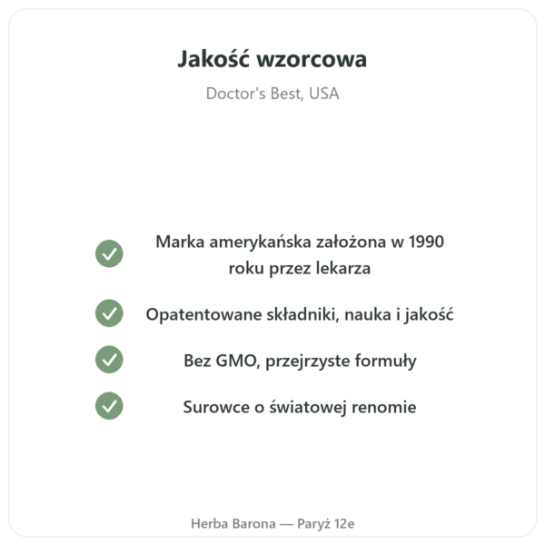 PQQ BioPQQ 20 mg – Doctor's Best – 30 kapsułek jakość Paris Herba Barona